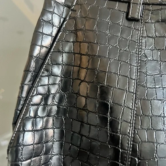 Zara Faux croc leather pants - Picture 3 of 4